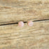 Pink Carved Stud Earrings